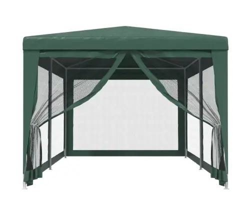 Peotelk 4 Võrgust Külgseinaga, Roheline, 3 X 6 M Hdpe