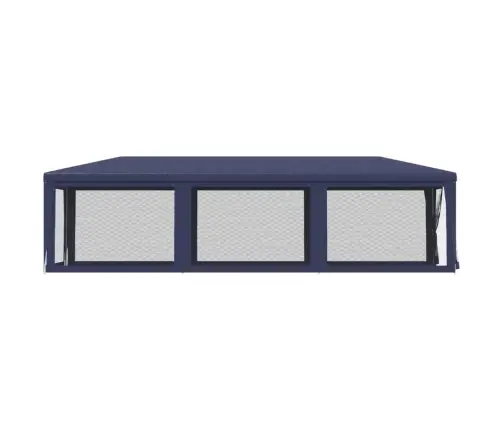 Svinību Telts, Ar 8 Sieta Sienām, 3X9 M, Zila, Hdpe Vidaxl