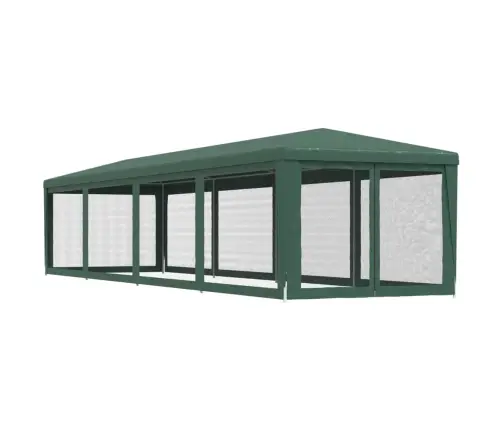 Proginė Palapinė Su 10 Tinklinių Sienų, Žalia, 3X12M, Hdpe