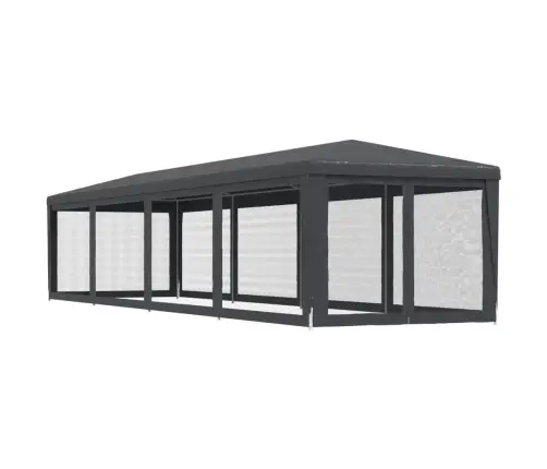 Proginė Palapinė Su 10 Tinklinių Sienų, Antracito, 3X12M, Hdpe