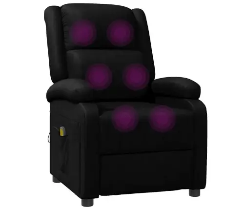 Masāžas Krēsls, Melna Mākslīgā Āda Vidaxl