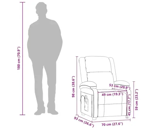 Masāžas Krēsls, Melna Mākslīgā Āda Vidaxl
