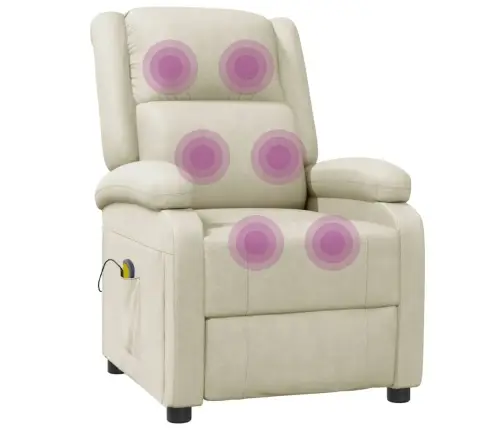 Masāžas Krēsls, Krēmkrāsas Mākslīgā Āda Vidaxl