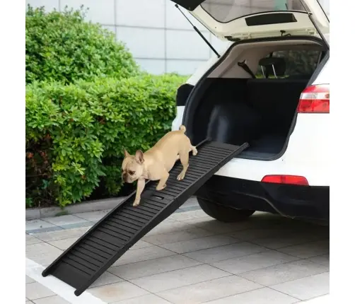 Kokkupandav Koerte Kaldtee, Must, 153 X 40 X 12,5 cm Plast