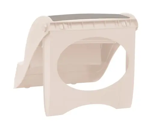 3 Pakāpienu Suņu Kāpnes, Saliekamas, Bēšas, 50X38X38 Cm Vidaxl