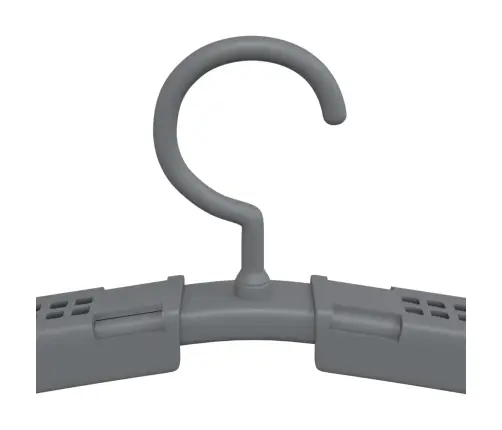 Izvelkami Drēbju Pakaramie, 10 Gab., Pelēki Vidaxl