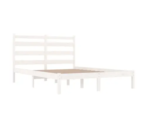 Gultas Rāmis, Balts, Priedes Masīvkoks, 120X190 Cm, Divvietīgs Vidaxl