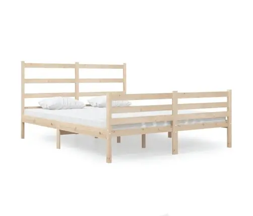 Gultas Rāmis, Priedes Masīvkoks, 120X190 Cm, Mazs, Divvietīgs Vidaxl
