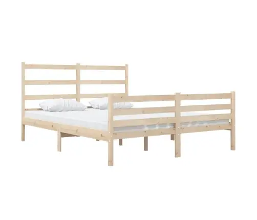 Gultas Rāmis, Priedes Masīvkoks, 120X190 Cm, Mazs, Divvietīgs Vidaxl