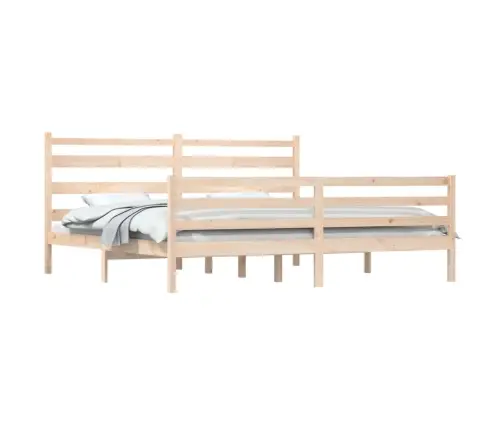 Lovos Rėmas, 200X200cm Pušies Medienos Masyvas