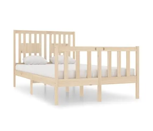 Voodiraam, Täismännipuit, 120 X 190 Cm