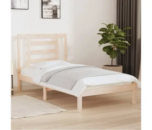 Lovos Rėmas Be Čiužinio, 90X200cm Pušies Medienos Masyvas