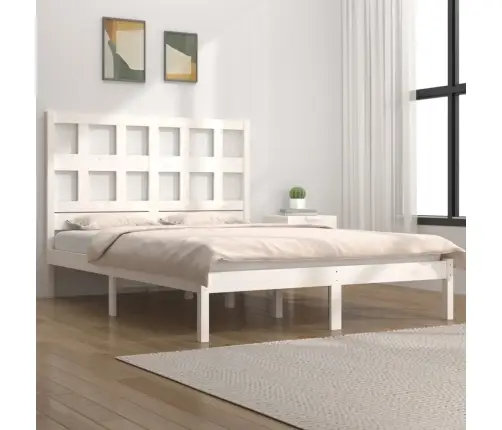 Voodiraam Ilma Madratsita, Valge, 180 X 200 cm Männipuit