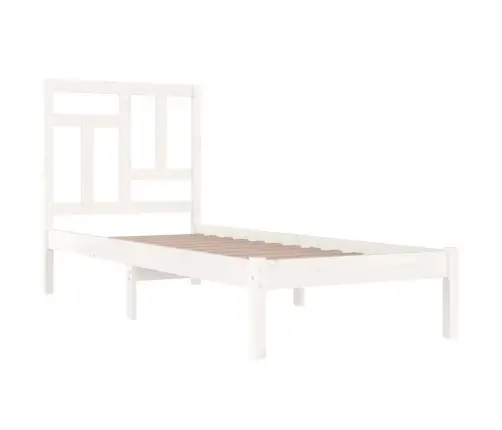 Lovos Rėmas Be Čiužinio, Balta, 90X190cm Pušies Masyvas