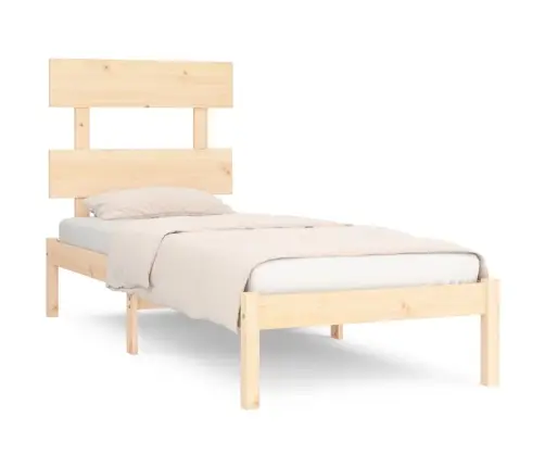 Gultas Rāmis, Masīvkoks, 75X190 Cm, Mazs, Vienvietīgs Vidaxl