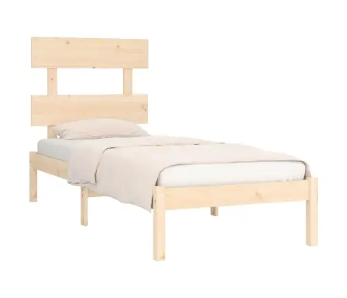 Gultas Rāmis, Masīvkoks, 75X190 Cm, Mazs, Vienvietīgs Vidaxl