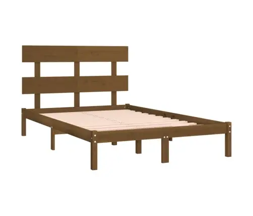 Gultas Rāmis, Medus Brūns, Masīvkoks, 200X200 Cm Vidaxl