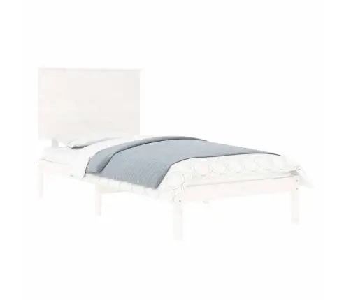 Lovos Rėmas Be Čiužinio, Baltas, 100X200cm Pušies Masyvas