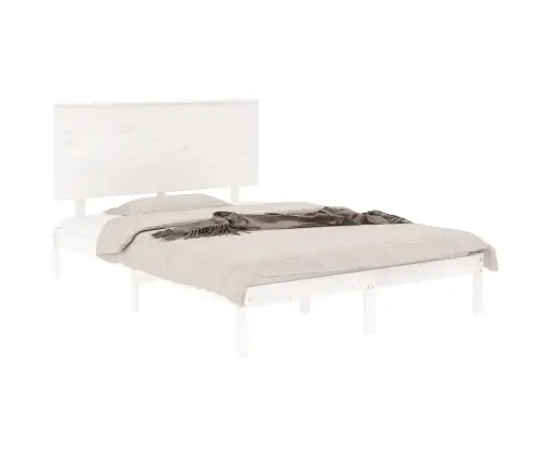 Gulta Bez Matrača, Balta, 120X200 Cm, Priedes Masīvkoks Vidaxl