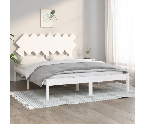 Lovos Rėmas, Baltas, 150X200cm Medienos Masyvas, Didelis