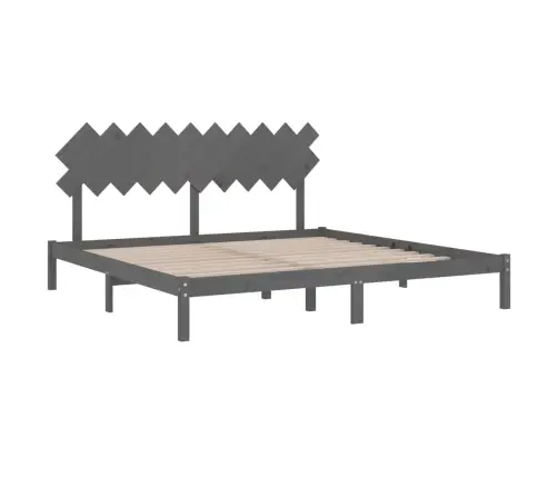 Lovos Rėmas, Pilkos Spalvos, 200X200cm Medienos Masyvas