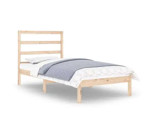 Gultas Rāmis, Masīvkoks, 90X190 Cm, Vienvietīgs Vidaxl