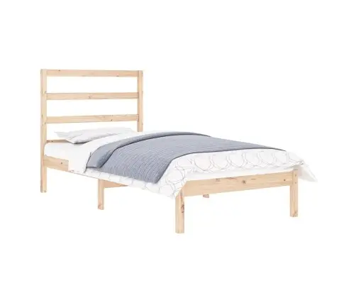 Gultas Rāmis, Masīvkoks, 90X190 Cm, Vienvietīgs Vidaxl