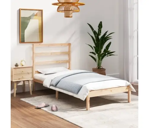Gultas Rāmis, Masīvkoks, 90X190 Cm, Vienvietīgs Vidaxl