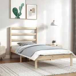 Lovos Rėmas Be Čiužinio, 90X200cm Pušies Medienos Masyvas