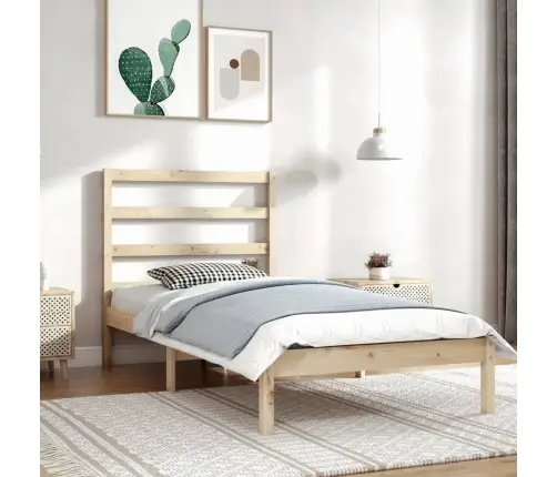Lovos Rėmas Be Čiužinio, 90X200cm Pušies Medienos Masyvas
