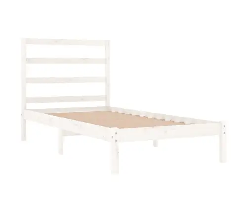 Gulta Bez Matrača, Balts, 90X200 Cm, Priedes Masīvkoks Vidaxl