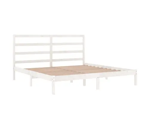 Lovos Rėmas Be Čiužinio, Baltas, 200X200cm Pušies Masyvas