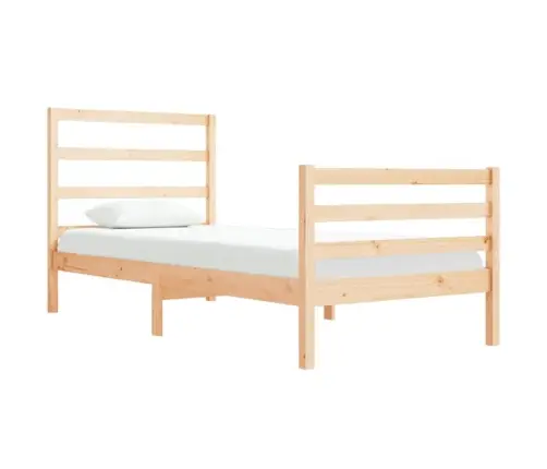 Gultas Rāmis, Masīvkoks, 90X190 Cm, Vienvietīgs Vidaxl