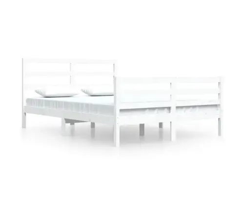 Lovos Rėmas, Baltos Spalvos, 160X200cm Pušies Medienos Masyvas