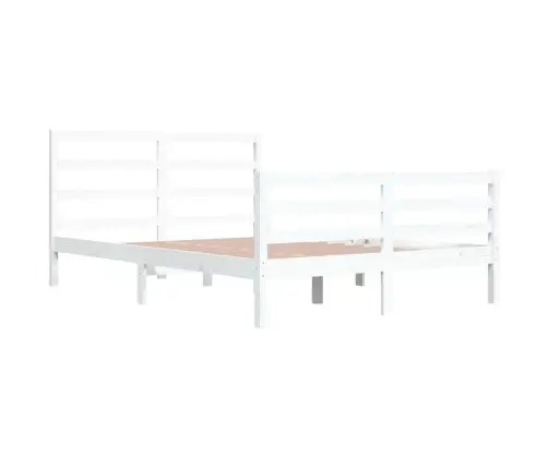 Lovos Rėmas, Baltos Spalvos, 160X200cm Pušies Medienos Masyvas