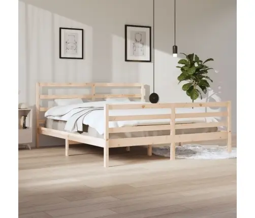 Gultas Rāmis, Priedes Masīvkoks, 200X200 Cm Vidaxl