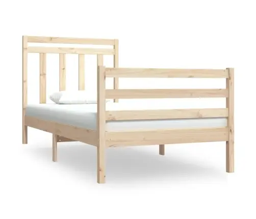 Gultas Rāmis, Masīvkoks, 90X190 Cm, Vienvietīgs Vidaxl