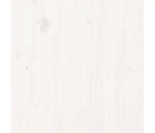 Gultas Rāmis, Balts, Masīvkoks, 135X190 Cm, Divvietīgs Vidaxl