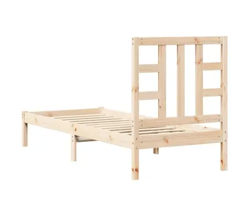 Gultas Rāmis, Masīvkoks, 75X190 Cm, Mazs, Vienvietīgs Vidaxl