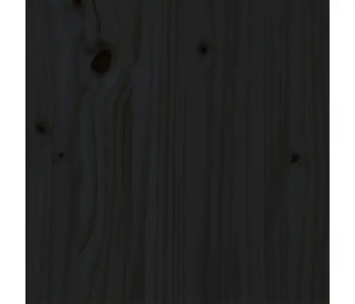Gultas Rāmis, Melns, Masīvkoks, 140X190 Cm Vidaxl