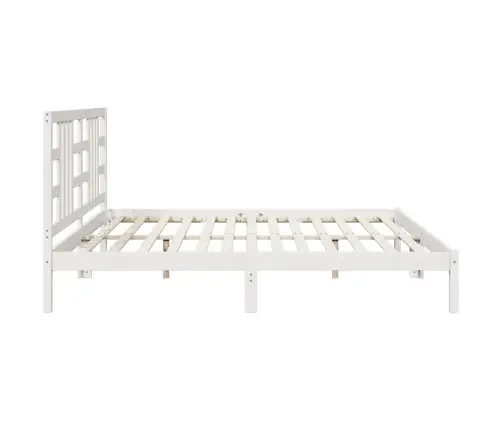 Lovos Rėmas, Baltos Spalvos, 200X200cm Medienos Masyvas