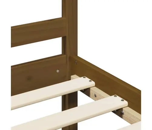 Gultas Rāmis, Medus Brūns, Masīvkoks, 200X200 Cm Vidaxl