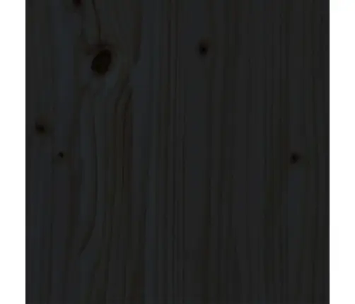 Voodiraam, Must, Täismännipuit, 75 X 190 Cm