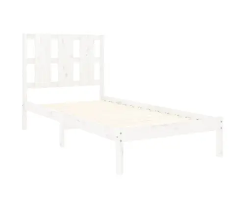 Voodiraam Ilma Madratsita, Valge, 90 X 200 cm Männipuit