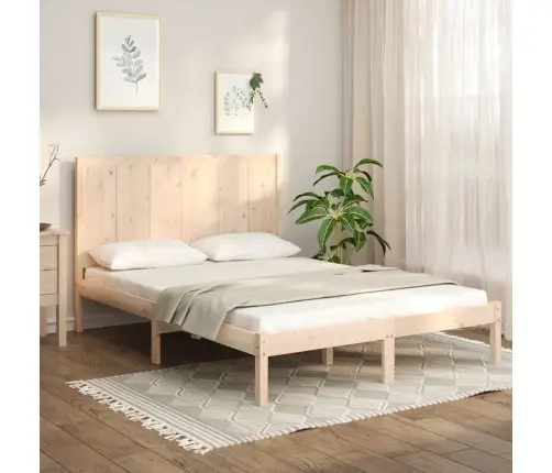 Gulta Bez Matrača, 150X200 Cm, Priedes Masīvkoks Vidaxl