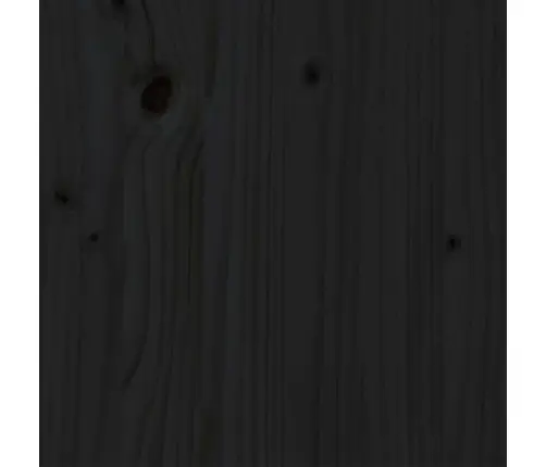 Lovos Rėmas, Juodas, 75X190cm Medienos Masyvas, Vienvietis