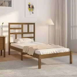 Lovos Rėmas, Medaus Rudos Spalvos, 100X200cm Medienos Masyvas