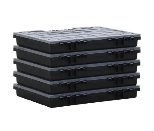 Kastes Ar Nodalījumiem, 10 Gab., 40X30X5 Cm, Polipropilēns Vidaxl