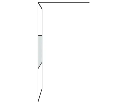 Dušo Sienelė, Juoda, 115X195cm Esg Stiklas, Pusiau Matinė