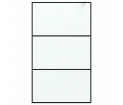 Dušas Siena, 115X195 Cm, Matēts Esg Stikls, Melna Vidaxl